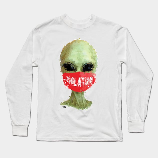 Alien quarantined Long Sleeve T-Shirt by Without A Face